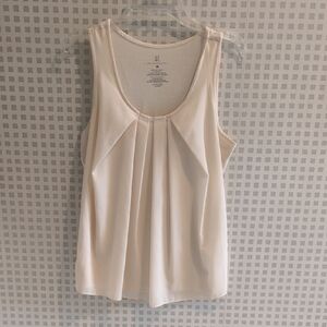 New York & Company Cream Tank Top